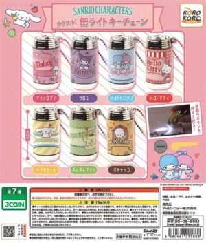 Sanrio Characters Colorful Tin Light Keychain